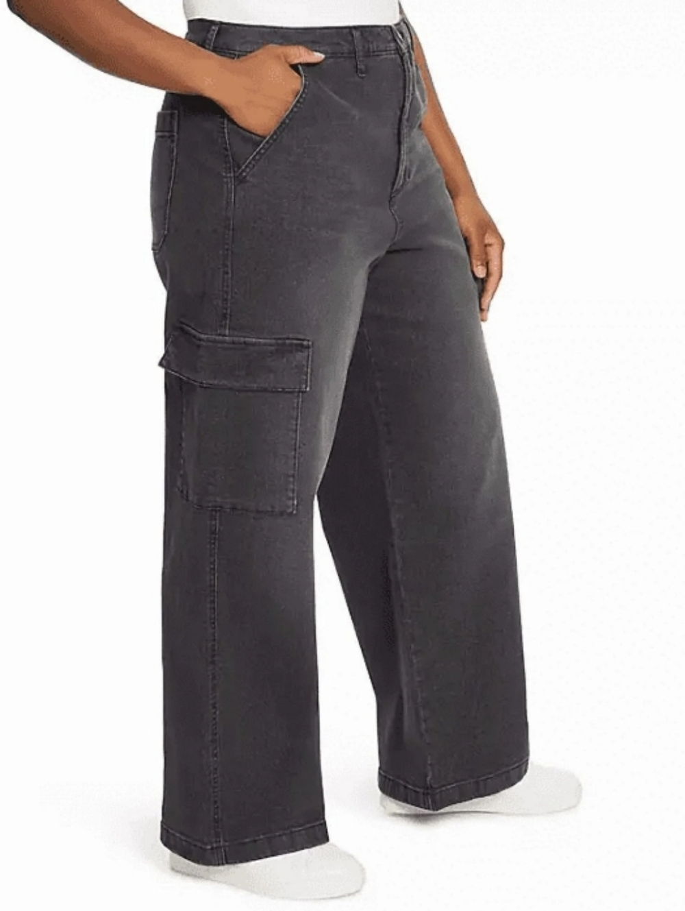 Jessica Simpson Wide Leg Cargo Jeans Sz 12